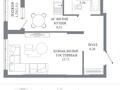 1-бөлмелі пәтер · 36.29 м² · 6/12 қабат, Пересечение ул. Калдаякова и ул. Жургенова — БЕЗ КОМИССИИ! ВЫБОР ЭТАЖА И ПЛАНИРОВОК СО СКИДКОЙ, бағасы: ~ 20.9 млн ₸ в Астане — фото 2