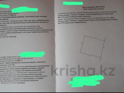Жер телімі · 30 сотық, Трасса астана караганда 59, бағасы: 265 млн ₸ в Астане, Нура р-н