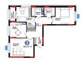3-комнатная квартира · 82.47 м², Е-321 6/2 за ~ 46.9 млн 〒 в Астане, Есильский р-н — фото 3