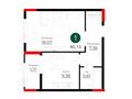 1-бөлмелі пәтер · 40.13 м², пр. Улы Дала, бағасы: ~ 22.7 млн ₸ в Астане, Нура р-н — фото 3