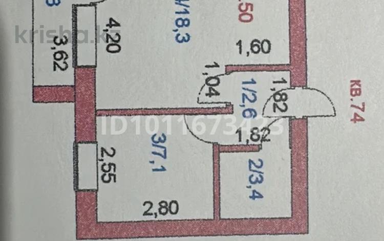 1-комнатная квартира · 34 м² · 5/5 этаж, Ауезова 252 — Габдуллина Ауезова за 10.6 млн ₸ в Кокшетау — фото 2
