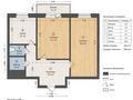 2-комнатная квартира · 64.3 м² · 4/5 этаж, Юбилейный — назарбаевская школа за 29.5 млн ₸ в Костанае — фото 12