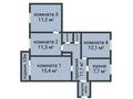 4-бөлмелі пәтер · 73.8 м² · 5/6 қабат, Баумана 12, бағасы: 27 млн ₸ в Костанае — фото 2