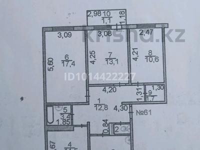 4-комнатная квартира · 84.4 м² · 5/5 этаж, 4 мкр 10 за 35 млн ₸ в Конаеве