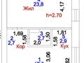 1-комнатная квартира · 48 м² · 6/6 этаж, Даулеткерей стр. 1а, стр. 3 за 10.5 млн ₸ в Астане, Сарыарка р-н
