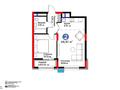 2-комнатная квартира · 46.61 м² · 7/12 этаж, Турар Рыскулов 18/1 за 34.9 млн ₸ в Астане, Есильский р-н