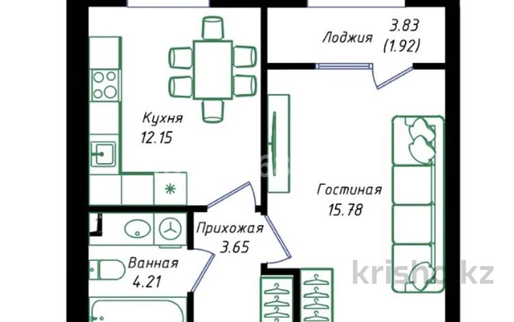 1-комнатная квартира · 38 м² · 10/12 этаж, Улы Дала 38а за 24.2 млн ₸ в Астане, Нура р-н — фото 4