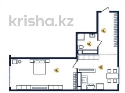 2-комнатная квартира · 61.57 м² · 7/9 этаж, мкр Кайрат, Сыбызгы 100 за 25.5 млн 〒 в Алматы, Турксибский р-н