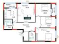 4-комнатная квартира · 114.86 м² · 12/17 этаж, ул. Е 882 9/1 — ВЫБОР ЭТАЖА!!! БЕЗ КОМИССИИ!!! за ~ 50.2 млн ₸ в Астане, Нура р-н — фото 3