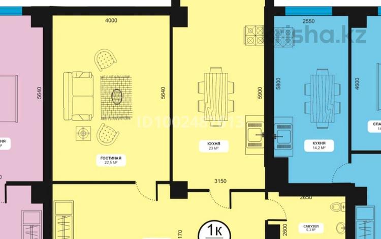 2-бөлмелі пәтер · 75 м² · 3/13 қабат, Шамина 5в — жилгородок, бағасы: 32 млн ₸ в Атырау, мкр Жилгородок — фото 2