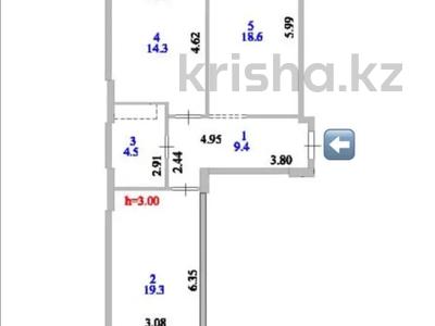2-бөлмелі пәтер · 68 м² · 9/12 қабат, Е-429 26, бағасы: 38.8 млн 〒 в Астане, Нура р-н