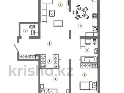 3-комнатная квартира, 100 м², 13/16 этаж, Манаса — Абая за 81 млн 〒 в Алматы, Бостандыкский р-н