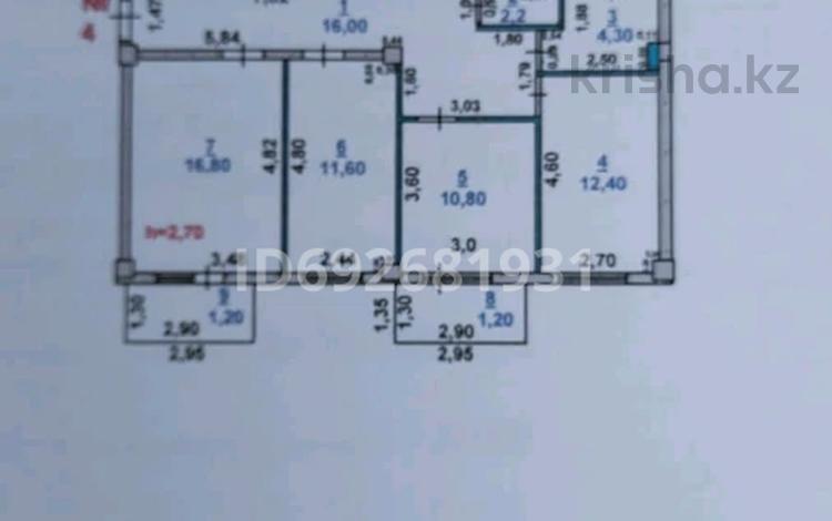 3-бөлмелі пәтер, 74 м², 1 қабат ай сайын, Мәшһүр Жүсіп 3 — Көшек батырдың соңы . Мешіттен өткенде, бағасы: 100 000 〒 в Таразе — фото 2