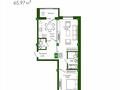 2-комнатная квартира · 69.4 м² · 3/9 этаж, Е-779 32/1 — Комфортная школа 108 за ~ 33 млн ₸ в Астане, Есильский р-н