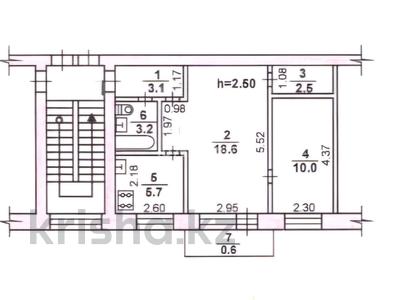2-бөлмелі пәтер · 43.7 м² · 2/4 қабат, Горняков 45, бағасы: 7.5 млн 〒 в Рудном