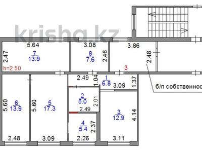 5-комнатная квартира, 82.8 м², 1/5 этаж, мкр Юго-Восток, 30й микрорайон за 24.5 млн 〒 в Караганде, Казыбек би р-н