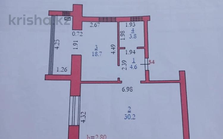 1-комнатная квартира · 57.3 м² · 3/5 этаж, мкр. Алтын орда за 21.8 млн ₸ в Актобе — фото 2
