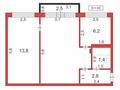2-бөлмелі пәтер · 46 м² · 5/5 қабат, мкр Новый Город, Ержанова 28, бағасы: 17.5 млн ₸ в Караганде, Казыбек би р-н — фото 7