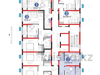 2-комнатная квартира · 53.5 м² · 5/6 этаж, Тараз 8/1 за ~ 32.1 млн ₸ в Алматы, Турксибский р-н