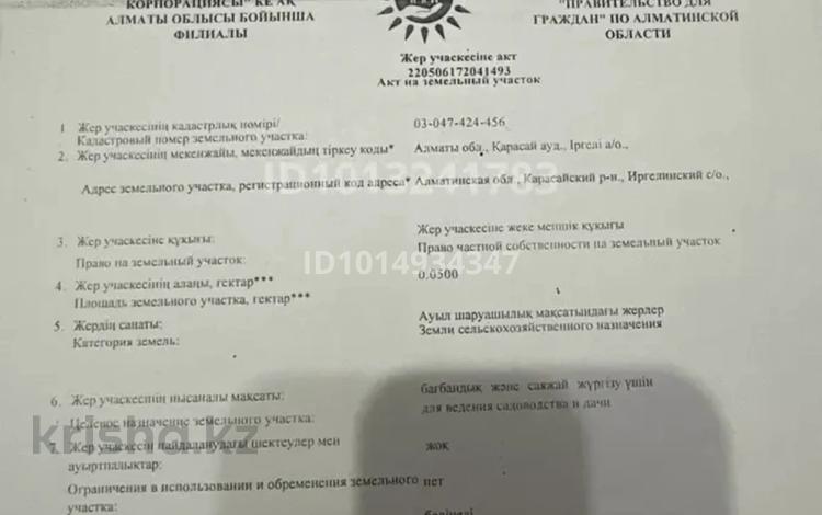 Жер телімі · 5 сотық, Алматы, бағасы: 15 млн ₸ — фото 2