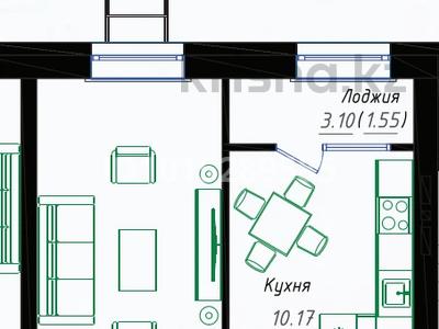 1-комнатная квартира · 38 м² · 8/12 этаж, Ч. Айтматова 41а за 21.7 млн ₸ в Астане, Нура р-н