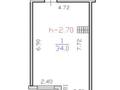 1-бөлмелі пәтер · 34 м² · 4/9 қабат, Жунисова 2/25, бағасы: 26.5 млн ₸ в Алматы, Наурызбайский р-н — фото 30
