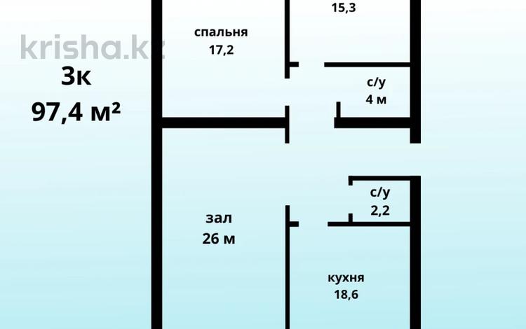 5-комнатная квартира, 97.43 м², 5/5 этаж, Мустафа Шокая за ~ 21.9 млн 〒 в Актобе — фото 2