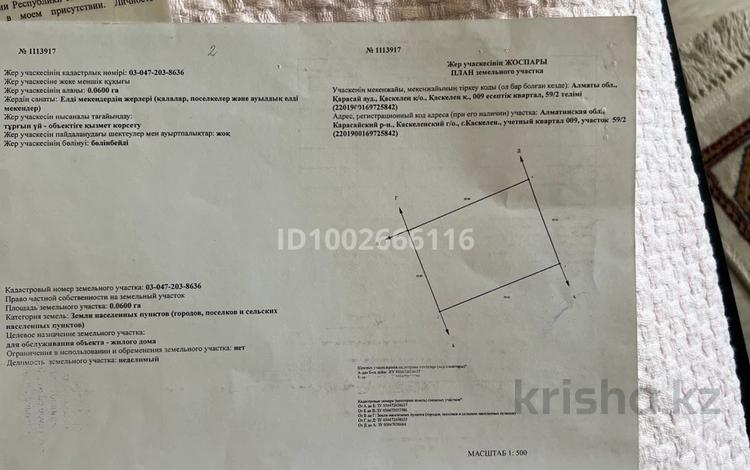 Жер телімі · 6 сотық, 009, бағасы: 16 млн ₸ в Каскелене — фото 2
