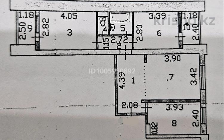 3-комнатная квартира · 62.7 м² · 5/9 этаж, Сатпаева 4 за 31.5 млн ₸ в Усть-Каменогорске — фото 2