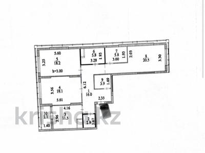 3-бөлмелі пәтер · 105.8 м² · 5/21 қабат, Мангилик Ел 62, бағасы: 68 млн ₸ в Астане, Есильский р-н