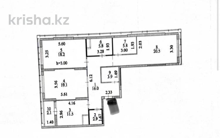 3-комнатная квартира · 105.8 м² · 5/21 этаж, Мангилик Ел 62 за 68 млн ₸ в Астане, Есильский р-н — фото 2
