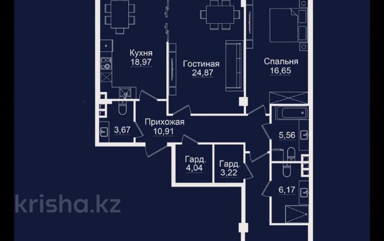 3-бөлмелі пәтер · 120.7 м² · 3/3 қабат, Мкр. Нур Алатау 134 — Baganashil Hills, бағасы: 118 млн ₸ в Алматы, Бостандыкский р-н — фото 7