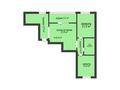3-бөлмелі пәтер · 81.8 м² · 9/9 қабат, Зеленая 25/1 блок б, бағасы: 43 млн ₸ в Костанае — фото 2