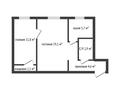 2-бөлмелі пәтер · 46.2 м² · 1/5 қабат, мкр 8, Спутник, бағасы: 16 млн ₸ в Актобе — фото 10