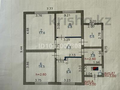 Отдельный дом · 3 комнаты · 80 м² · 12 сот., Береговая — Возле речки, трасса,моста за 25 млн ₸ в Самсоновке