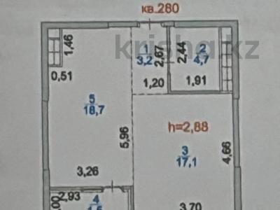 2-бөлмелі пәтер · 45.2 м² · 9/16 қабат, Сатпаева, бағасы: 43.5 млн ₸ в Алматы, Бостандыкский р-н