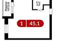 2-комнатная квартира · 45 м² · 3/5 этаж, Тлеугабылова 60/1 за ~ 16.6 млн ₸ в Караганде, Казыбек би р-н