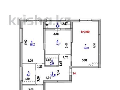 4-бөлмелі пәтер · 96 м² · 4/16 қабат, ул. Е-429 14/1 — Айтматова-Мухамедханова, бағасы: 53 млн ₸ в Астане, Нура р-н