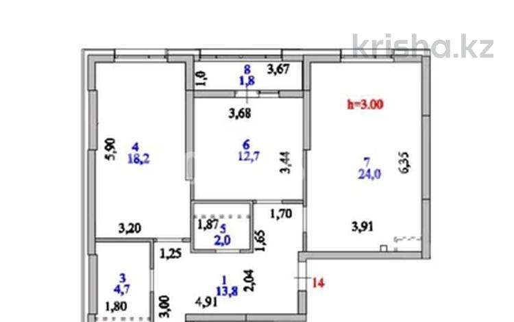 4-бөлмелі пәтер · 96 м² · 4/16 қабат, ул. Е-429 14/1 — Айтматова-Мухамедханова, бағасы: 53 млн ₸ в Астане, Нура р-н — фото 2