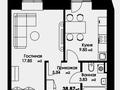 1-комнатная квартира · 38.87 м² · 5/12 этаж, Чингиз Айтматов 65 — Maqsut Narikbayev University (КазГЮУ). Коргалжын - Айтматова. за 15.5 млн 〒 в Астане, Нура р-н — фото 3