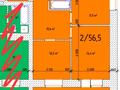 2-бөлмелі пәтер · 57 м² · 4/9 қабат, Тәуелсіздік 26 — Пересечение Кайырбекова, бағасы: 45.3 млн ₸ в Костанае