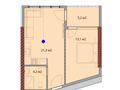 1-бөлмелі пәтер, 45.6 м², 2/35 қабат, 1-й переулок Ангиса, бағасы: ~ 18.1 млн 〒 в Батуми — фото 10