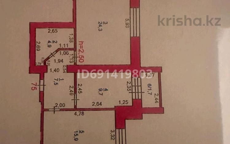 2-бөлмелі пәтер, 68 м², 1/9 қабат, Ладожская 3, бағасы: 26 млн 〒 в Павлодаре — фото 2