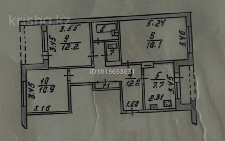 3-бөлмелі пәтер · 65.8 м² · 1/9 қабат, Тастақ-1 ш/а. 11, бағасы: 70 млн ₸ в Алматы, Ауэзовский р-н — фото 2