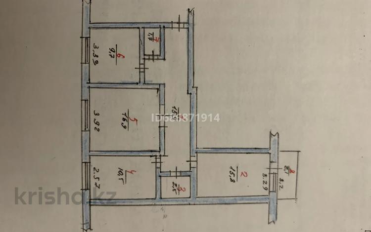 3-комнатная квартира · 73 м² · 2/5 этаж, Райымбека 60а за 26 млн 〒 в Каскелене — фото 2