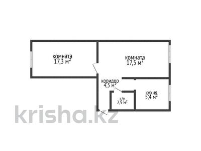 2-комнатная квартира, 47.6 м², 1/5 этаж, каирбекова 383 за 12.9 млн 〒 в Костанае