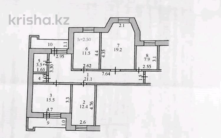 4-бөлмелі пәтер · 99.6 м² · 4/10 қабат, Валиханова, бағасы: ~ 39.6 млн 〒 в Петропавловске — фото 2