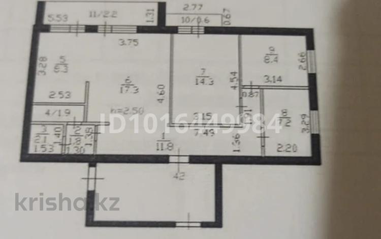 4-бөлмелі пәтер · 76 м² · 9/9 қабат, Абай даңғылы 80/1, бағасы: 15 млн ₸ в Шахтинске — фото 2