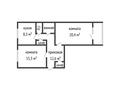 2-комнатная квартира · 68 м² · 1/5 этаж, ул. Павлова за 28 млн ₸ в Костанае — фото 18