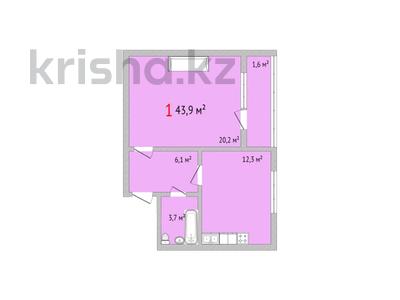 1-комнатная квартира, 43.9 м², 2/5 этаж, Дорожная 3 за ~ 11.9 млн 〒 в 